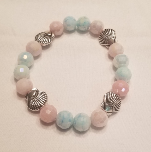 🎉HPx2!! 🐚 Super cute pink & blue bracelet set - Picture 2 of 4
